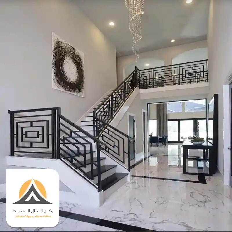 درابزين درج حديد داخلي بالرياض