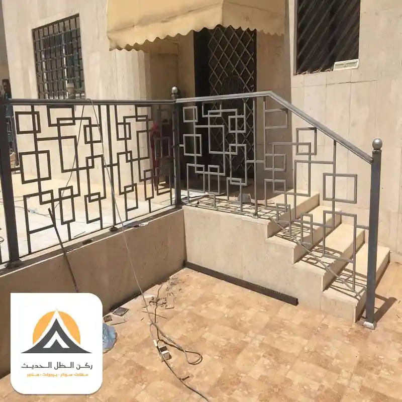 درابزين درج حديد